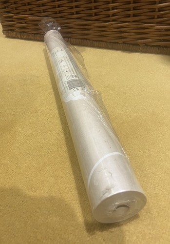 NEW ROLL LAURA ASHLEY ISODOR LINEN WHITE & BEIGE WALLPAPER WALL COVERING BA40 - Picture 6 of 6