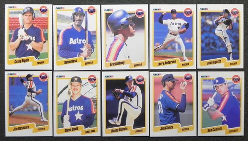 HOUSTON ASTROS 1990 Fleer 25 Card Team Set with Updates _ Exact Set (B) - 第 2/5 張圖片