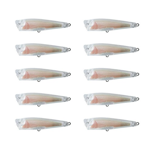 Bulk 40x Topwater Fishing Lures Unpainted Blanks Popper Baits 6.5cm/6g - Picture 2 of 6