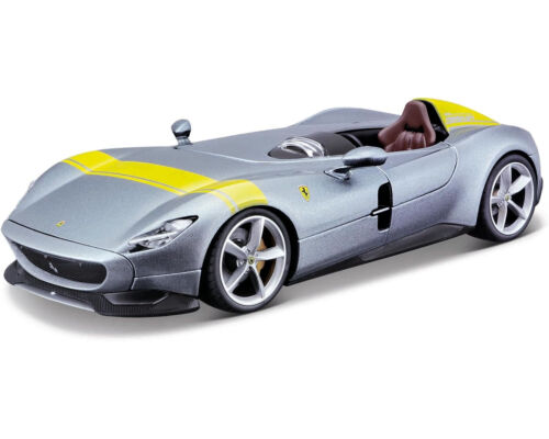 Bburago Modellauto - Ferrari Monza SP1 Signature Edition (silber, Maßstab 1:43) - Afbeelding 1 van 1