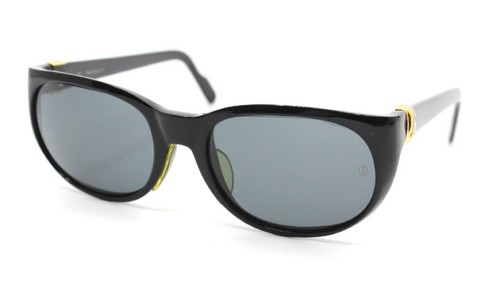 CARTIER Sunglasses Trinity Vintage Gold Hardware Black from japan