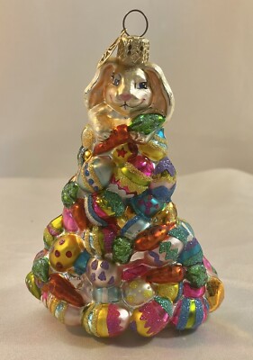 Christopher Radko Easter Egg Scramble Glass Ornament XM3