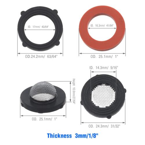 3/4 Garden Hose Washers With Filter Screen 40packs Hose Rubber Seals Gasket And - Picture 3 of 4
