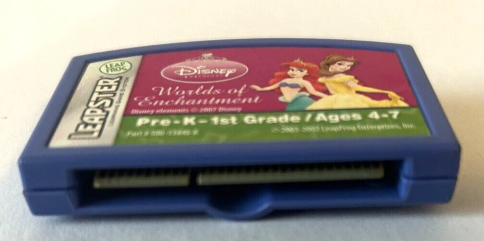 Cartucho Leapster Rana Salto Disney World of Enchantment solo edades 4-7 Foto 2 de 4
