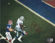 Don Beebe Autographed Signed BUFFALO BILLS Leon Lett 8x10 Photo Beckett BAS