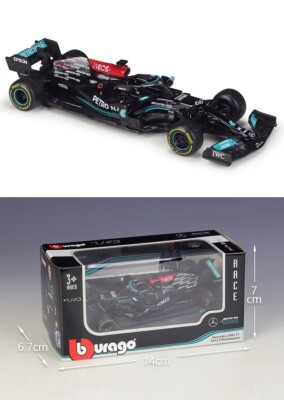 メルセデスAMG F1 W12 1/43 スケール 1:43 Bburago 2021 Mercedes AMG F1 W12 E-Performance #44