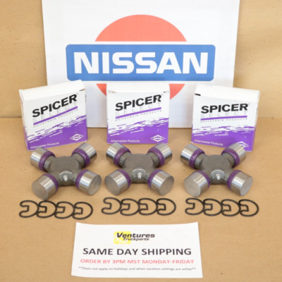 2007-2015 Nissan Titan 4X4 Rear Two Piece Driveline U Joint Kit Greaseable
