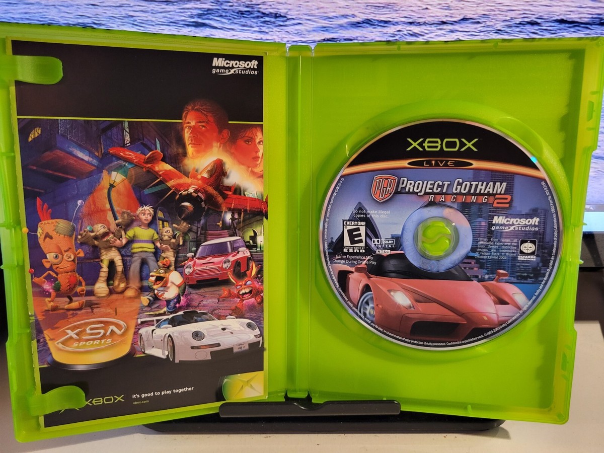 Project Gotham Racing 1 & 2 (Microsoft Xbox Video Game Lot) TESTED