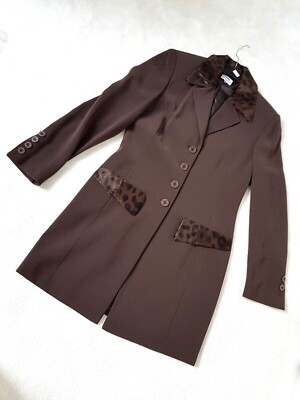 DAMEN KOSTÜM - 2 TEILER - BLAZER+ROCK - mit WEB FELL - GR. 36 by ALBERTO FABIANI