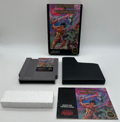 Wizards & Warriors (Nintendo Entertainment System) CIB- TESTED & WORKS