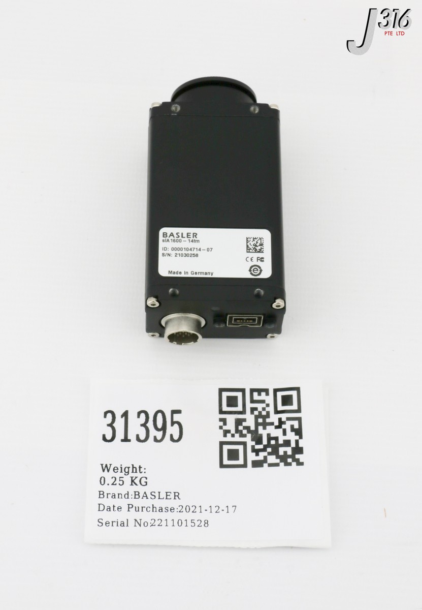 31395 BASLER CCD CAMERA, SCOUT LIGHT SERIES, 0000104714-07 (NEW