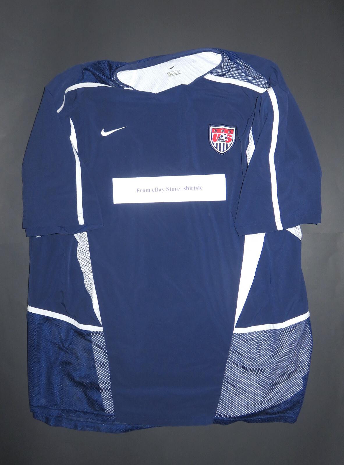 2002-2004 Nike Authentic USA USMNT Dual Layer Soccer Jersey Shirt Kit World Cup