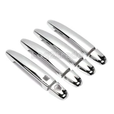 CHROME DOOR HANDLE COVER TRIM FOR TOYOTA HIGHLANDER CAMRY TACOMA W SMART KEYHOLE