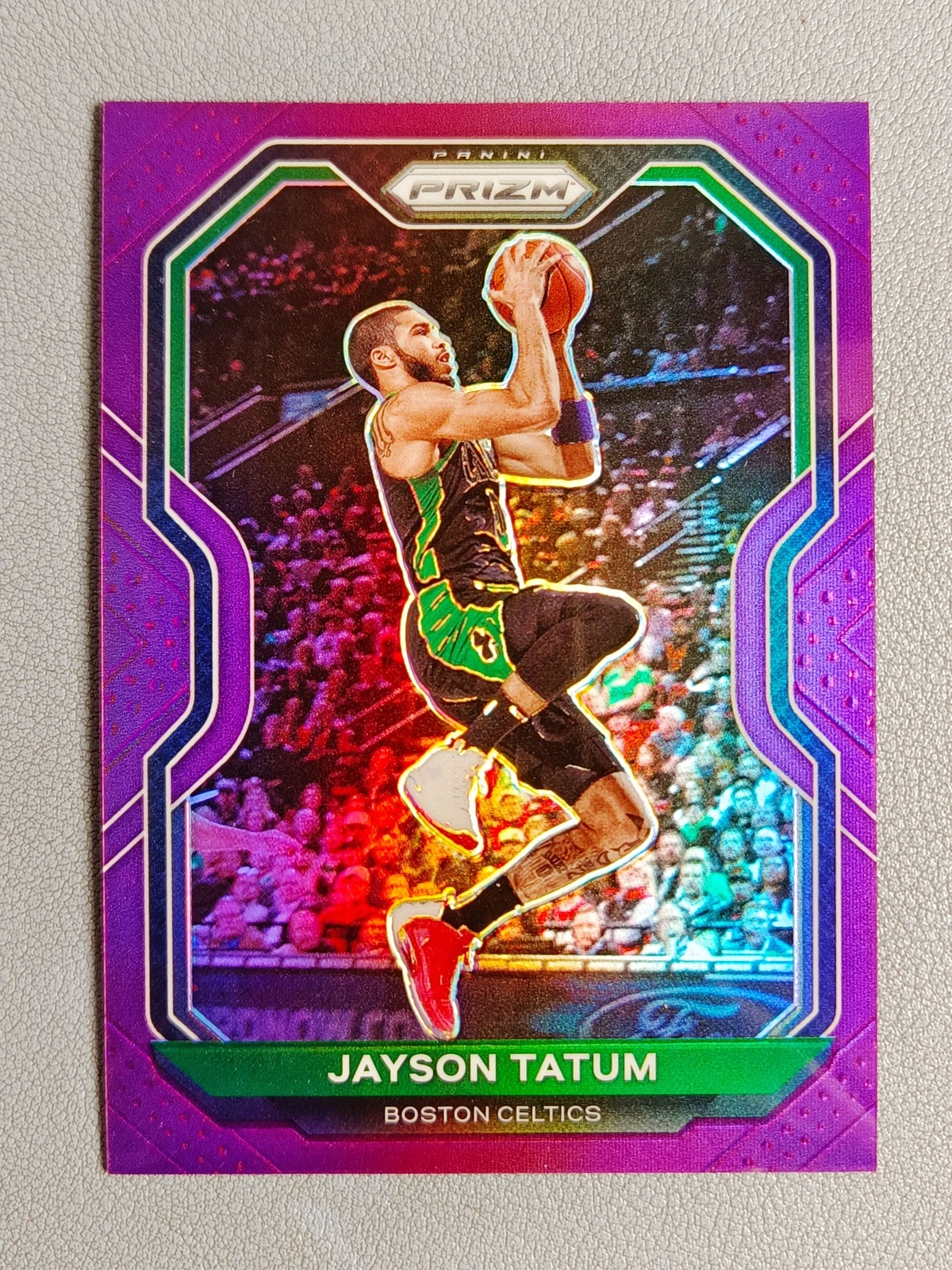2020-21 Panini Prizm Jayson Tatum /99 Purple Prizm #119