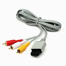 wii to 3 RCA Composite Audio Video AV Cable Cord for Nintendo Wii Console 6ft 
