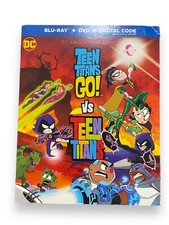 Teen Titans Go vs Teen Titans Blu-ray DVD w/Slipcover No Digital Nice