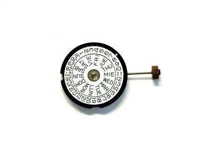 Ronda Uhrwerk Kal.507, 3 Zeiger mit Tag Datum bei 3, Inklusive Batterie