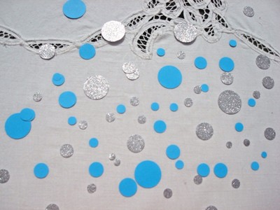 Tiffany Blue Confetti Baby Co Decorations Shower Table