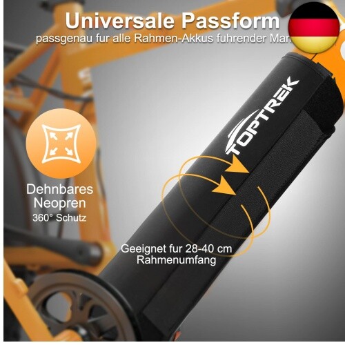 toptrek E-bike Akku Schutzhülle, Ebike Akku Schutzhülle für Integrierte Ra - Bild 2 von 8
