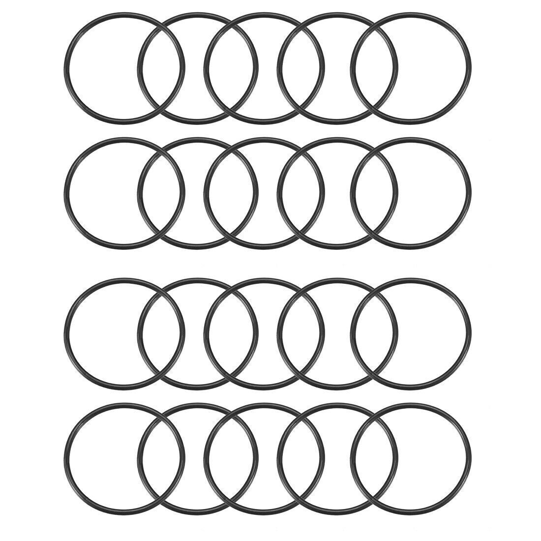 20 Pcs Industrial Flexible Rubber O Ring Seal Gasket 62mm x 3.1mm✦KD #F22