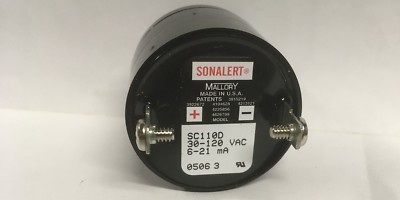 Mallory Sonalert SC110D 30v ac/dc Medium Loudness 60-75dB 6-21mA Freq.1900 Hz