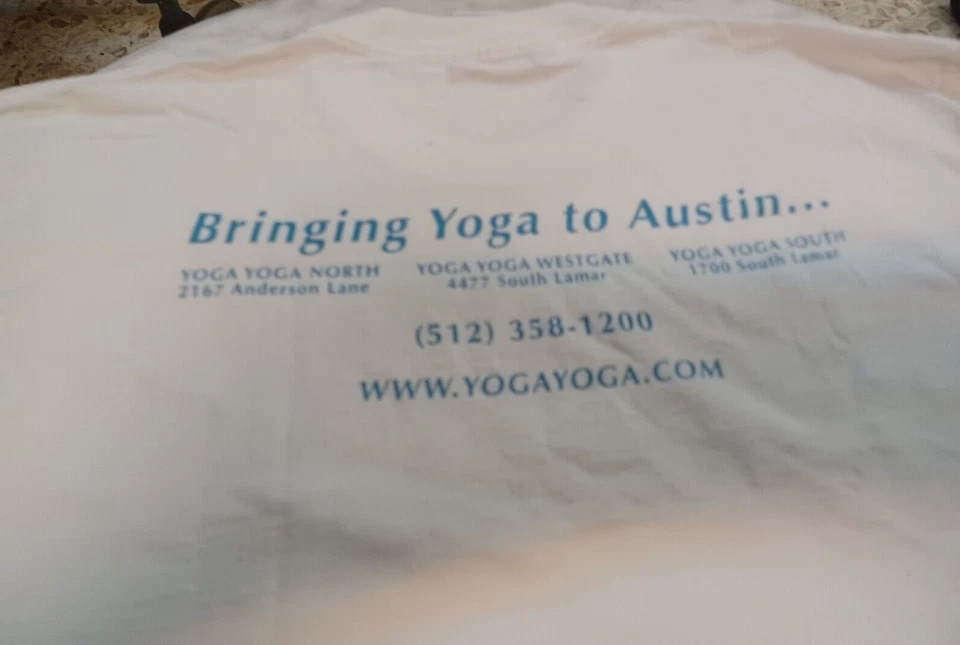 Camiseta Yoga Yoga Mediana Blanca Foto 3 de 3