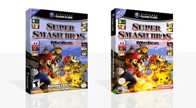 - Estuche cuerpo a cuerpo Super Smash Bros + caja cubierta de obras de arte solamente