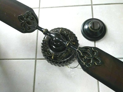 Hunter Tuerk Reproduction 2 Blade Ball Motor Ceiling Fan Ebay