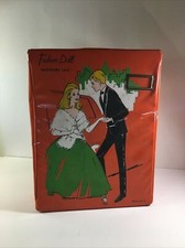 Vintage MINER IND. Orange Fashion Doll Wardrobe Case Vinyl Collectible