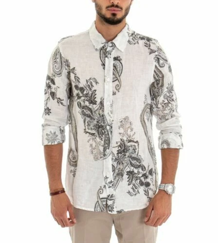 Camicie classiche da uomo bianca senza marca