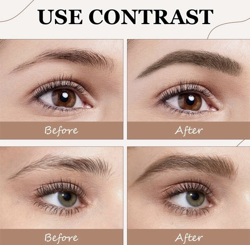 Mking Pretty 4-tip Precision Liquid Eye Brow Contouring Pen 5ml #2 Dark Brown - Picture 4 of 17