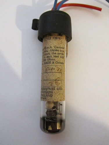 VINTAGE SUNVIC HOT-WIRE VACCUM SWITCH TYPE 602 STYLE 136787 USED - Picture 8 of 8