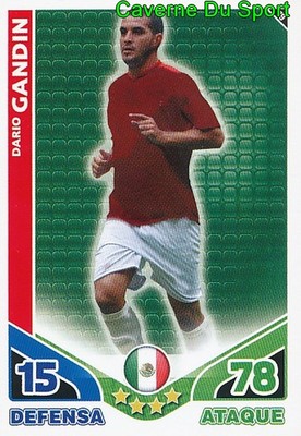 079 DARIO GANDIN ARGENTINIEN TEAM CARD STARS MONDIALES 2010 TOPPS