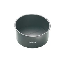 15CM 6 INCH PROFESSIONAL MASTER CLASS DEEP ROUND NON STICK LOOSE BASE CAKE TIN
