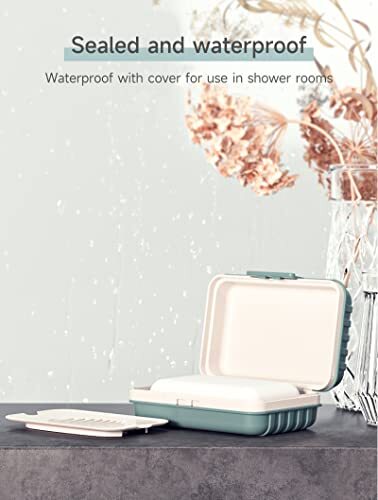 Leakproof Travel Soap Dish with Lid - Draining Soap Bar Holder - Travel Blue - 第 4/6 張圖片