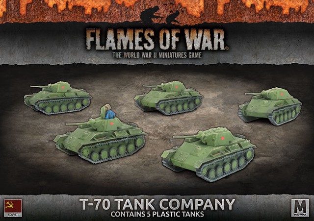 Flames Of War Soviet T 70 Tank Company Sbx55 For Sale Online Ebay