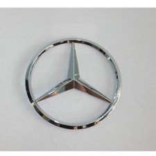 90mm Zeomoto For Mercedes Benz Chrome Star Rear Trunk Emblem Badge Decal Sticker