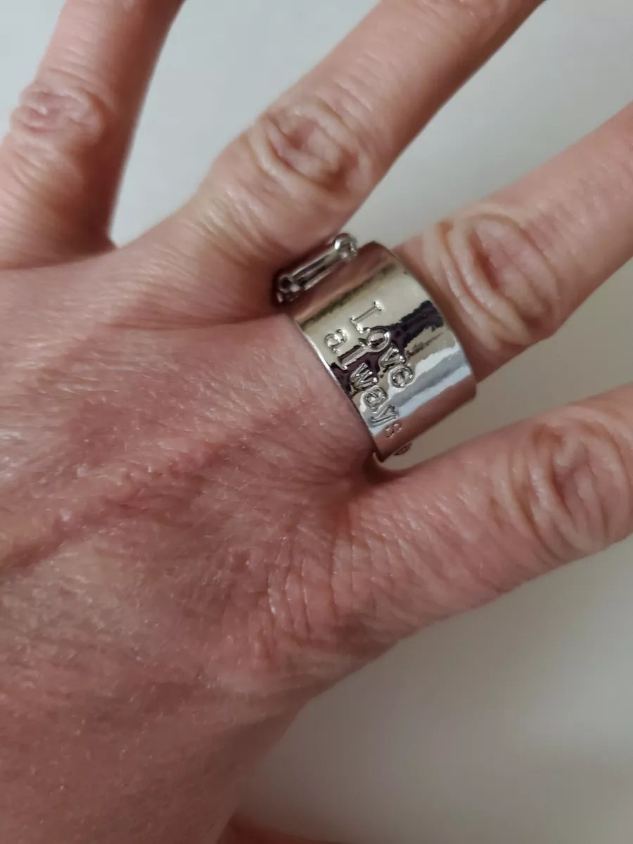 Paparazzi Love Always Silver Ring Stretchy Band eBay