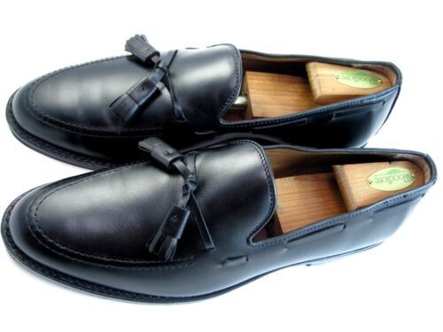 Allen Edmonds "GRAYSON" Men's Leather Tassel Loafers 10 D Black USA (204N) - Bild 4 von 10