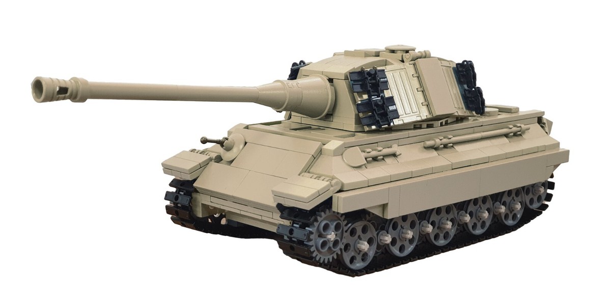 KING TIGER & 船模型セット IMEX Oxford King Tiger German WWII Heavy Tank Brick Building