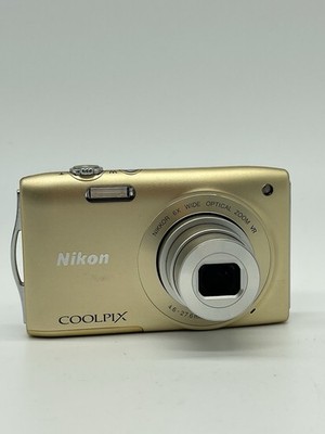TOP Nikon Coolpix S3300 Digitalkamera, 16 MP, Gold