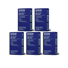 LOT OF 5 - Epson Ribbon Cartridge ERC-38 B Ribbon Cartridge, Black