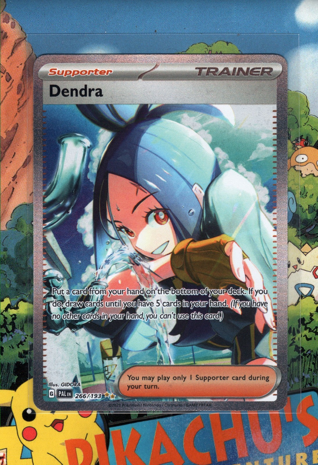 Pokémon TCG Dendra 266/193 Sv02: Paldea Evolved Full Art NM/M