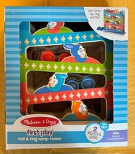 Melissa  Doug First Play Roll Ring Ramp Tower Wooden Toy NEW SEALED Ships FREE