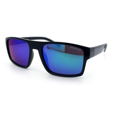 SA106 Polarized Rectangular Sport Sunglasses for Men UV400 Mirrored Lightweight