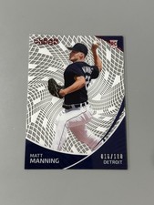 2022 Panini Chronicles Clear Vision Red #3 Matt Manning Rookie 016/100 Tigers