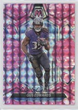 2024 Panini Mosaic Pink Camo Mosaic Prizm Gus Edwards #121 1ls8
