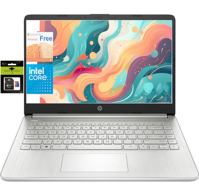 HP Newest 14'' Laptop Intel Quad-Core N150 8GB RAM 192GB Storage(128GB UFS +64GB