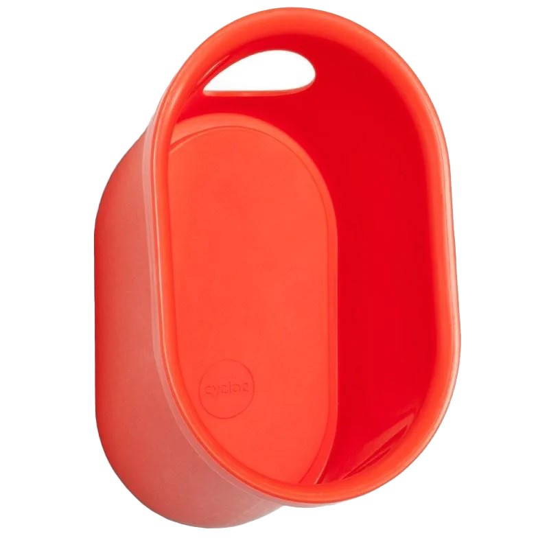 Cycloc Loop Wall Mounted Bike Gear Organizer in Durable Orange Polypropylene