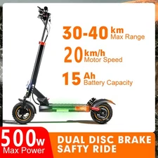 Smart 10in 750W E - Scooter: 28Mph, Foldable, Perfect for Daily Commuting